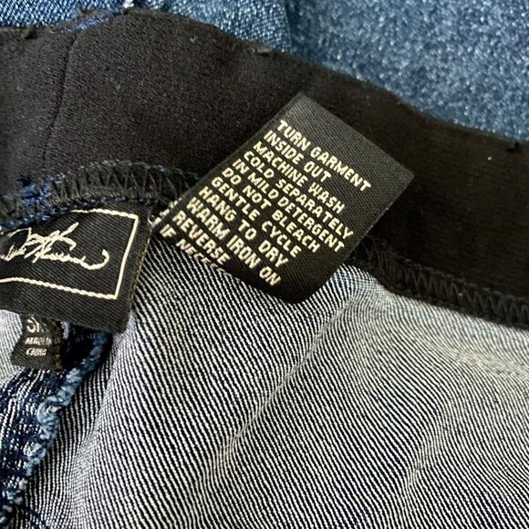 DG2 Diane Gilman Blue Pull On Elastic Waist Denim Jeggings Jeans 3XT NEW NWT - Picture 6 of 6